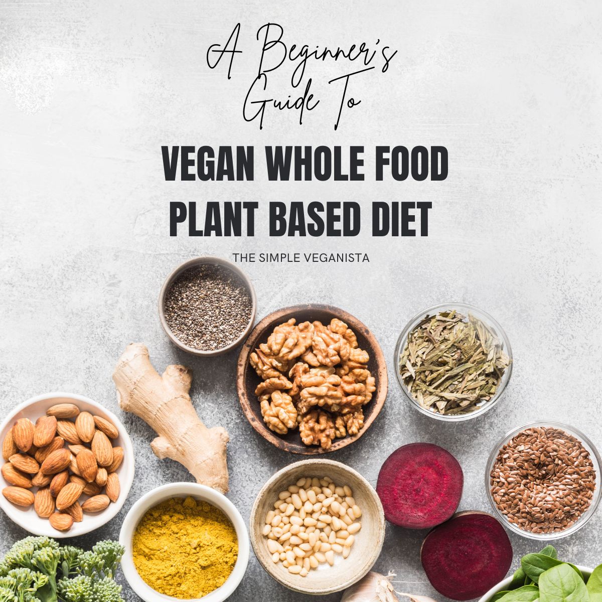 beginners guide to plant based diet graphic.