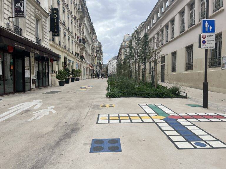 School Street on Rue du Sommerard in the 5th Arrondissement in Paris.