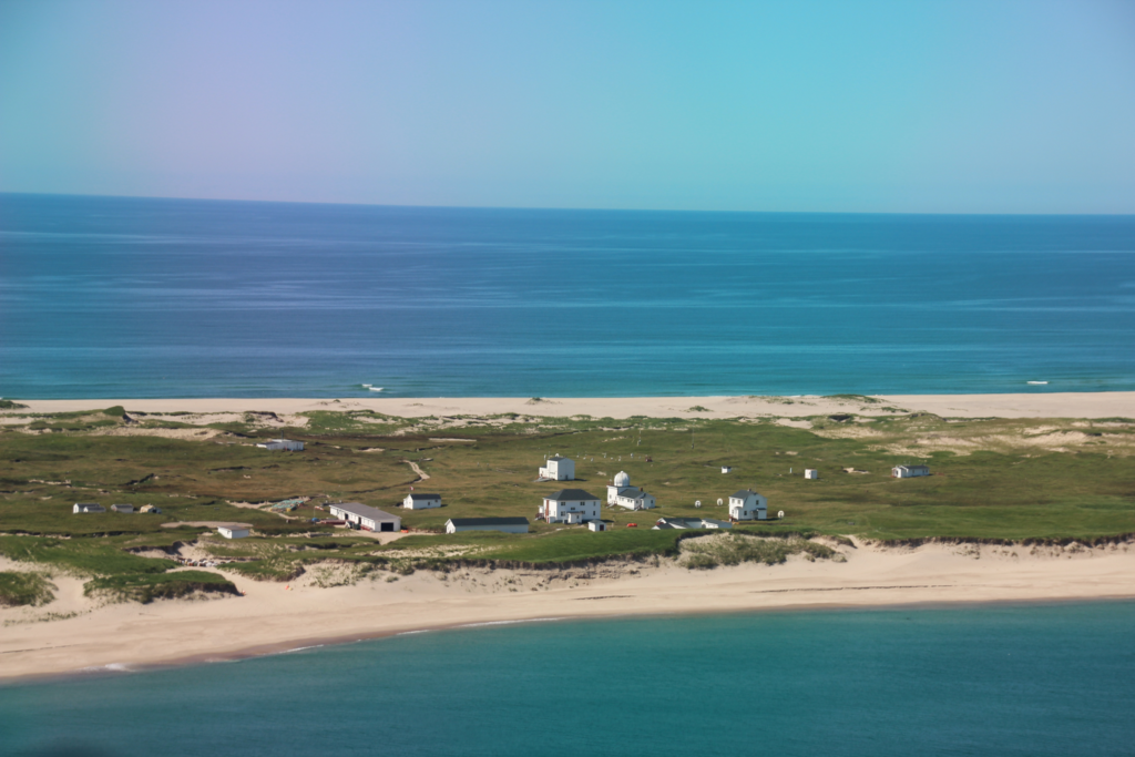 Sable island main station aerial view.
